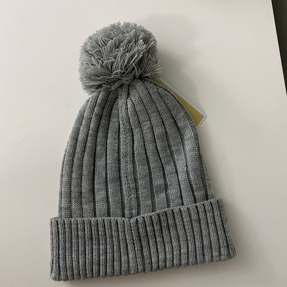 Michael Kors Grey Pom-Pom Beanie - Picture 3 of 3